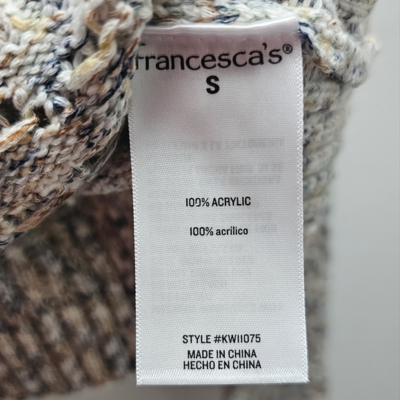 mi ami for Francesca's Kristin Yarn Knit Pullover Sweater NWT - Picture 10 of 13